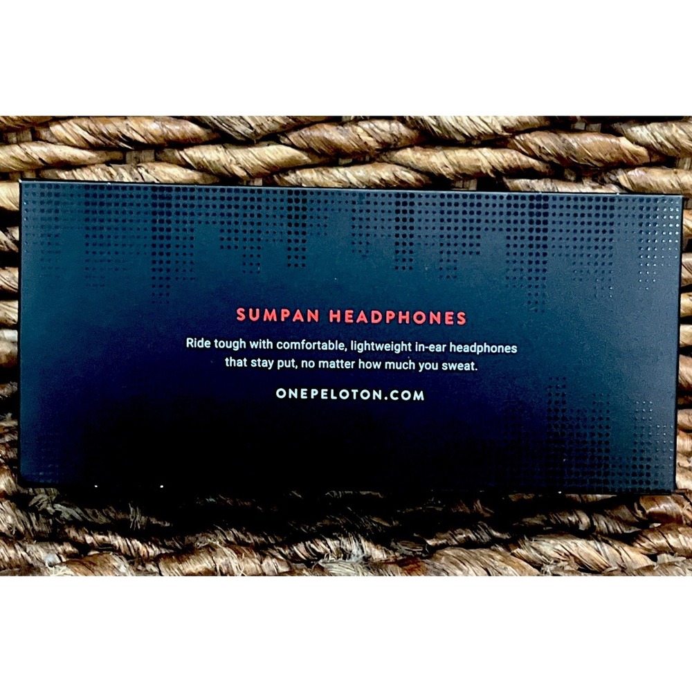 Peloton X Urbanears Sumpan Headphones In Ear Earbuds Black New in Box 1 PAIR - Picture 2 of 7